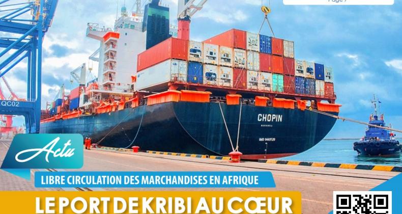 FREE CIRCULATION OF GOODS IN AFRICA :A shipment from Tunisia and the regime of the African Continental Free Trade Area (AfCFTA) was received and handled last Monday 3 July 2023 in Kribi.