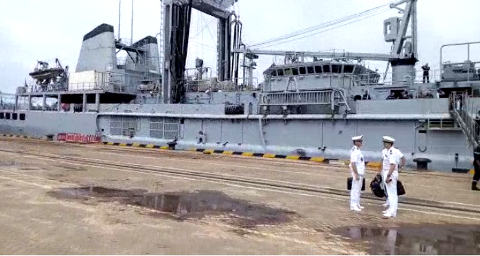 Le Port de Kribi accueille son premier navire militaire