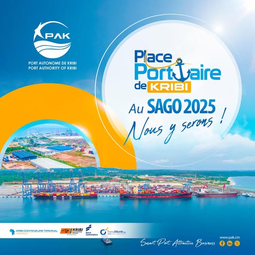 Le Port Autonome de Kribi (PAK) participera au Salon de l’Action Gouvernementale, qui se tiendra du 28 juin au 5 juillet 2025 sur l’esplanade de l’Hôtel de Ville de Yaoundé.
