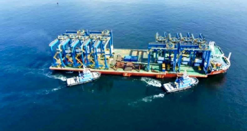 2e vague des portiques de parc au Port de Kribi