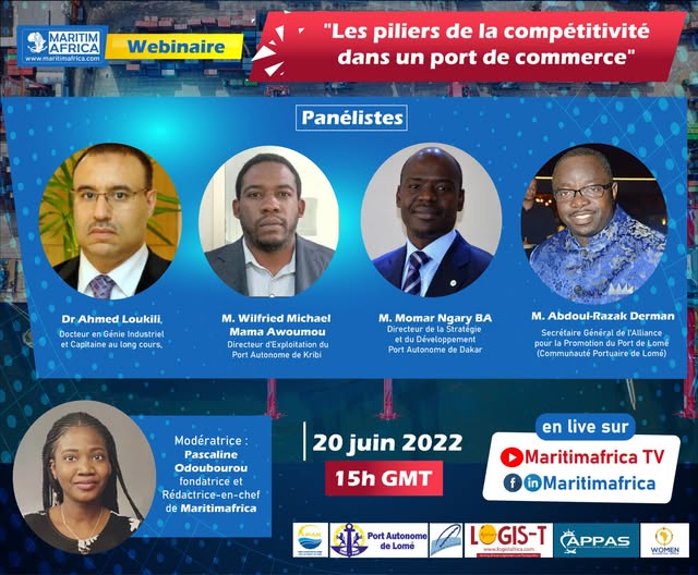 Premier webinaire sur le thème « Les piliers de la compétitivité dans un port de commerce »