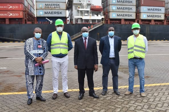 First Call of Rhone Maersk Marks Launch of MESSAWA/MIDAS at Kribi Port.