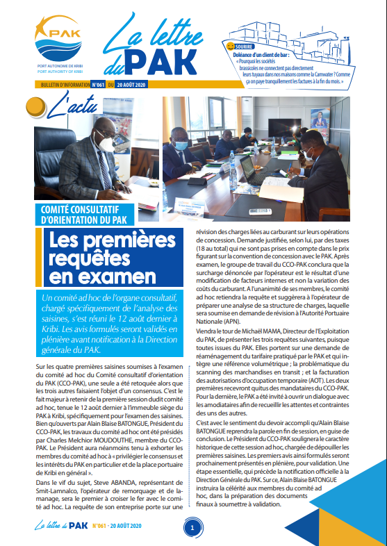 La Lettre du PAK n°061