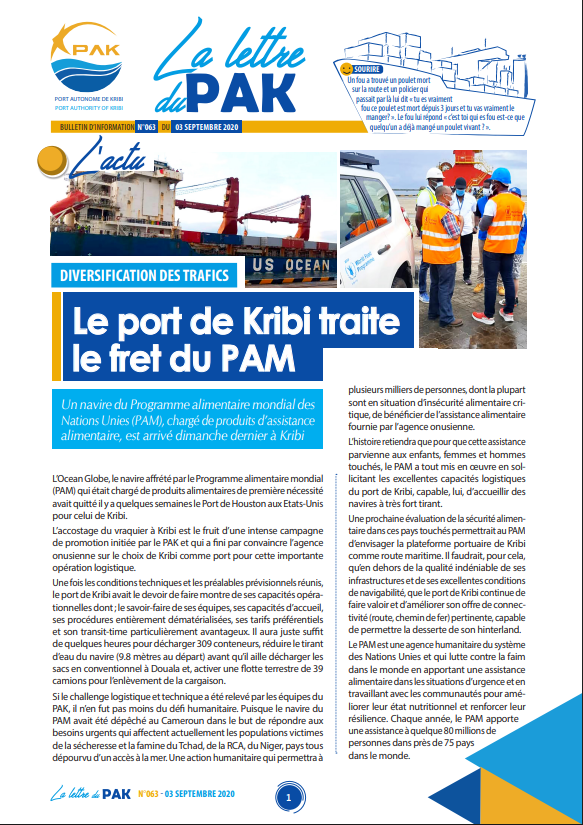 La Lettre du PAK n°063