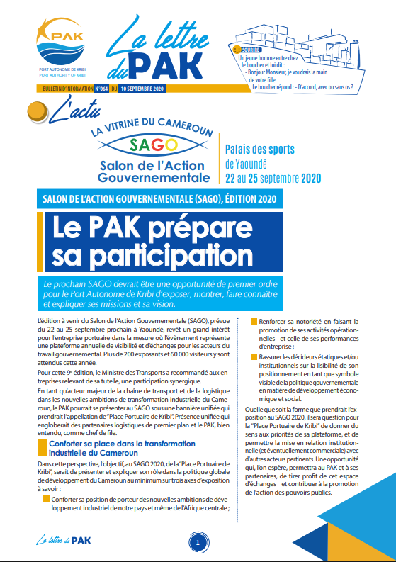 La Lettred du PAK n°064