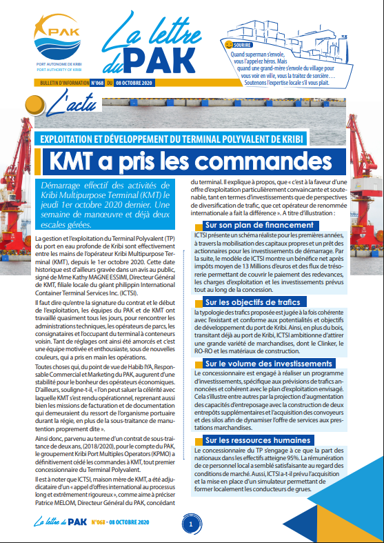 La Lettre du PAK n°068