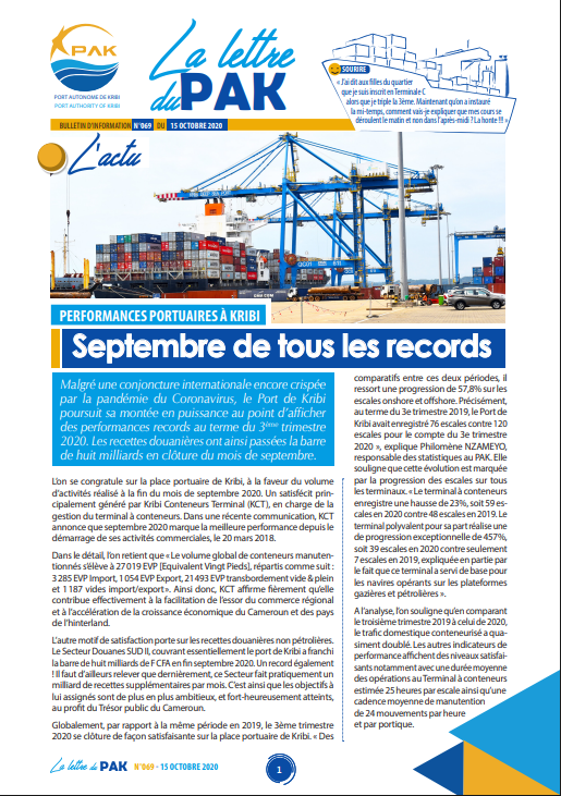 La Lettre du PAK n°069