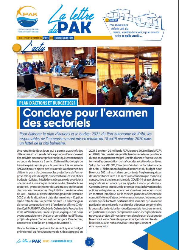 La Lettre du PAK n°075