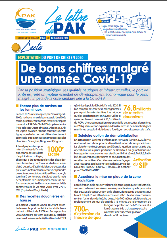 La Lettre du PAK n°078