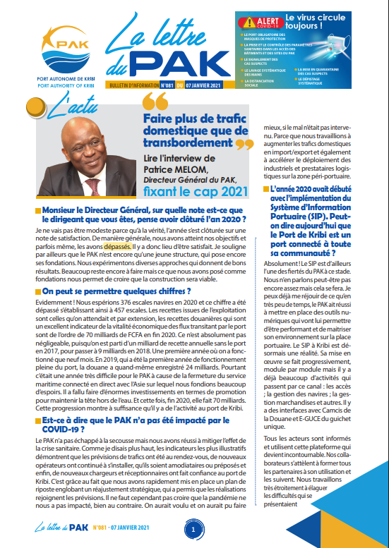 La Lettre du PAK n°081