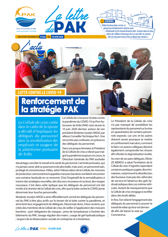 La Lettre du PAK n°052