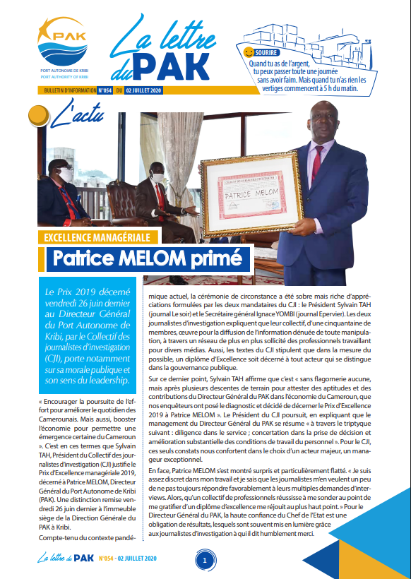 La Lettre du PAK n°054