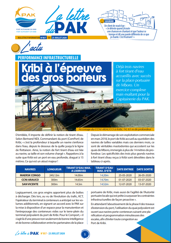 La Lettre du PAK n°057