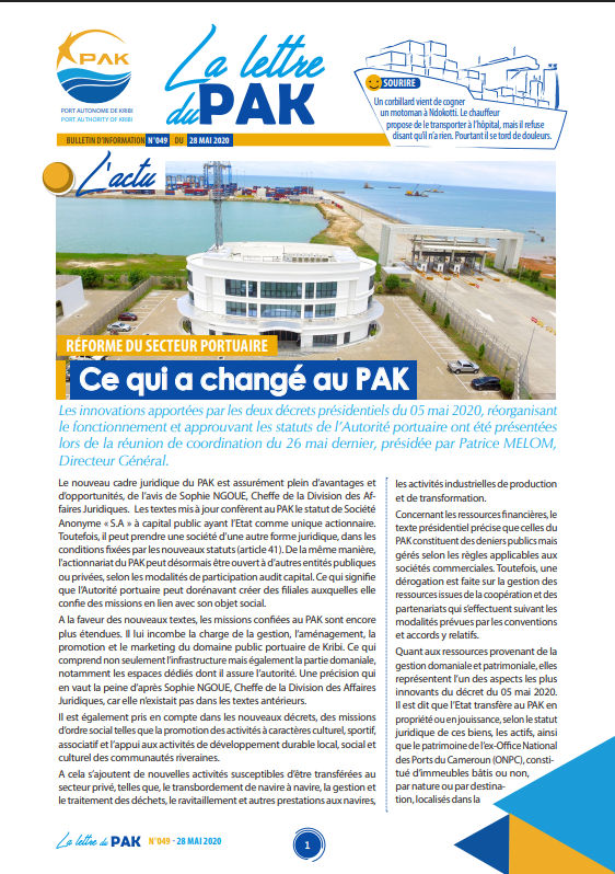 La Lettre du PAK n°049