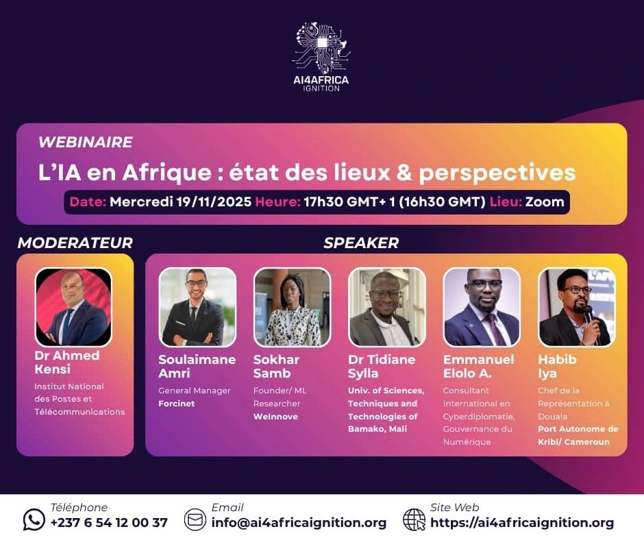 Le 19 novembre 2025, le Port Autonome de Kribi a pris part au webinaire international d’AI4Africa Ignition consacré à l’intelligence artificielle en Afrique, affirmant son ambition d’intégrer l’innovation au cœur de sa performance portuaire.