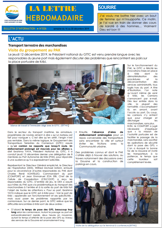 La Lettre du PAK n°026