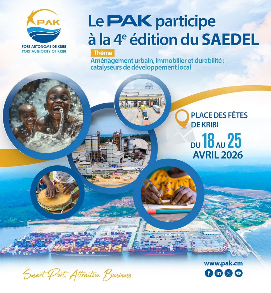 À l’occasion du SAEDEL 2026 à Kribi, le Port Autonome de Kribi a mis en avant son rôle dans le développement humain et territorial, au-delà de ses performances portuaires.