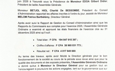 Communiqué de presse n° 0013/PAK/AGO/2026